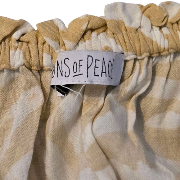 Patrons Of Peace Dress 100% Rayon M Fairy Isle Tassels Hippie Peasant Maxi - Picture 3 of 8